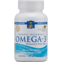 Nordic  Omega-3 深海鱼油软胶囊 柠檬味  1000mg  60粒