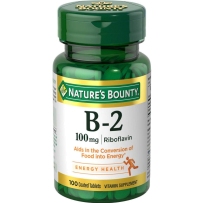 Nature'sBounty 自然之宝 维生素B2 100mg 100粒糖衣片剂