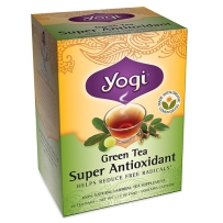 美国Yogi Tea瑜伽茶超级抗氧化绿茶 含葡萄籽/抗辐射/衰老/清除自由基 16包