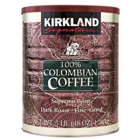 Kirkland 柯克兰 哥伦比亚滤泡式焙炒咖啡粉1360g 