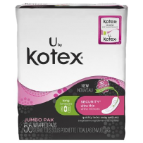 U by Kotex高洁丝超薄日用无香中长款卫生巾 56片 无荧光剂
