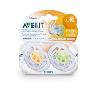 Avent  新安怡 彩色 安抚奶嘴 2只装  6-18个月适用