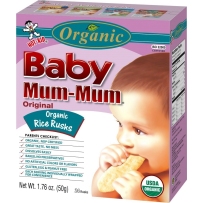 Baby Mum-Mum旺旺 磨牙米饼（仙贝） 有机原味 50g
