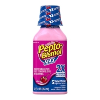 PEPTO-BISMOL 促消化 腹泻 减轻肠胃/不 适 354ml 双倍效果更快 樱桃味