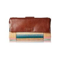 Fossil/化石 女包长款钱包搭扣印花logo潮个性 美国直邮 CT39-320843 Colorful Stripes