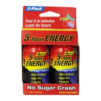 5 hour energy提神醒脑疲劳能量补充液 浆果味 57ml  2瓶装