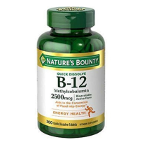 Nature's Bounty自然之宝维生素B12樱桃口味 300粒 增加食欲预防贫血