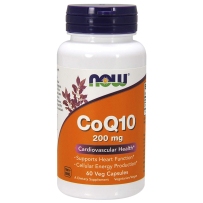 NOW Foods诺奥 辅酶Q10软胶囊200mg 60粒 CoQ10保护心脏养护心脑血管提升精力
