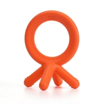 Comotomo 可么多么 婴儿多功能宝宝磨牙棒硅胶3D牙胶 橙色