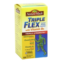 Nature Made Triple Flex维生素VD3氨糖软骨素120粒 维骨力 