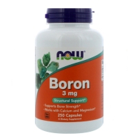 Now Foods boron 硼胶囊 3mg 250粒 骨骼微量元素 维护骨骼健康