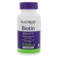 Natrol生物素片100片Biotin维生素H养发防脱发10000mcg
