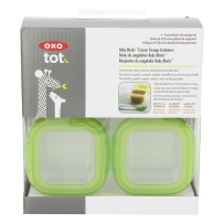 OXO Tot 奥秀儿童辅食冷冻保鲜存储盒 4盎司 绿色 包邮