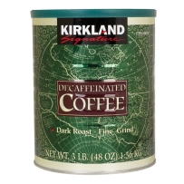 美国进口 Kirkland 柯克兰 哥伦比亚滤泡式焙炒咖啡粉1360g 绿罐 （低咖啡因款）