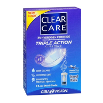 爱尔康 Clear Care 三重隐形眼镜清洁液旅行装清洁套装90ml*3套 