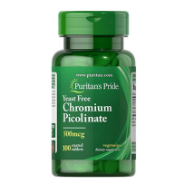 Puritan's Pride 普丽普莱 吡啶甲酸铬(不含酵母) 500mcg 100粒 降血糖血压