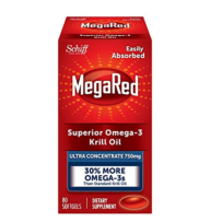 美国直邮Schiff MegaRed Omega-3 Krill Oil磷虾油750mg