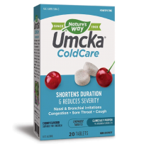 美国 Nature's Way Umcka 顺势疗法 儿童受凉咀嚼片樱桃味20片感冒咳嗽流感