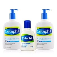 美版 Cetaphil 丝塔芙 温和洁面乳套装 118ml+591ml*2  适合所有肤质