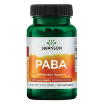 美国 Swanson 斯旺森 PABA对氨基苯甲酸胶囊 500mg 120粒 改善白发调理发质