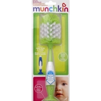 Munchkin麦肯奇 带直立二合一吸盘式豪华奶瓶刷 颜色随机