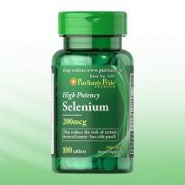 Puritans Pride Selenium，200 mg，100Capsules