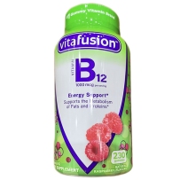 Vitafusion 维生素B12树莓味软糖1000mcg 230粒